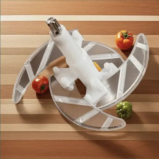 2L Manual Food Chopper – Stainless Steel Vegetable Cutter