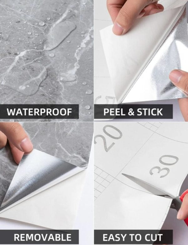 Self Adhesive Marble Wallpaper Sheet | 2 x 6.5 Feet