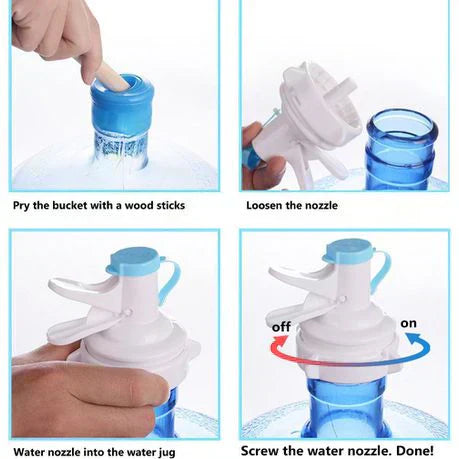 Water Bottle Rust Resistant Stand + Nozzle