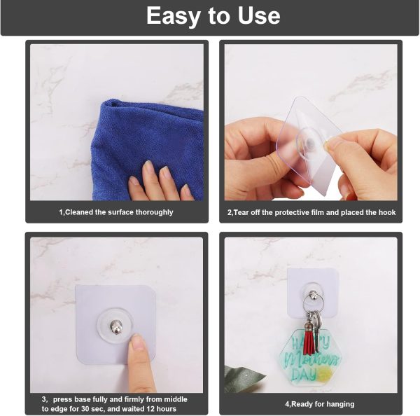 10 PCS Self Adhesive Wall Screws