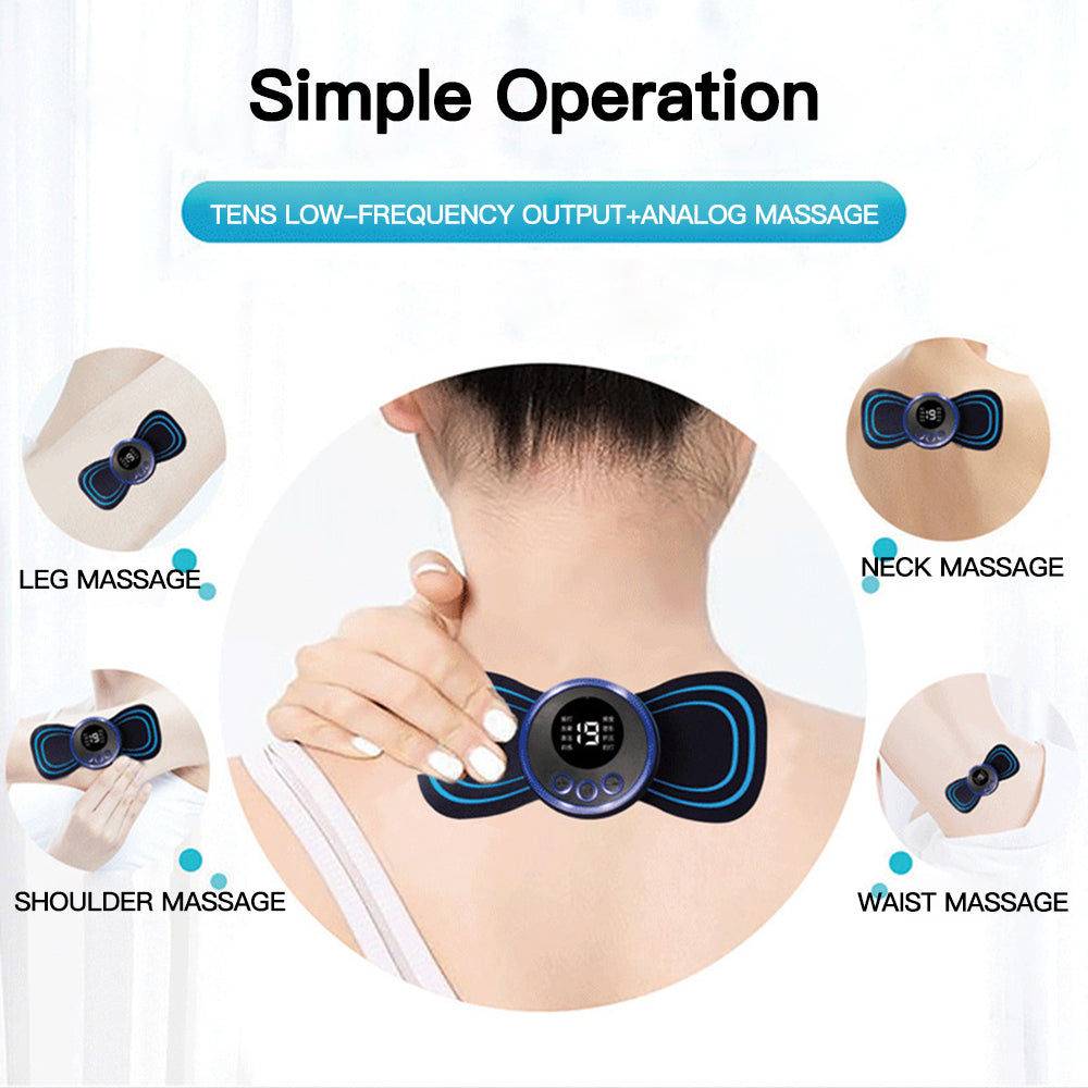 EMS Foot Massager & Butterfly Mini Massager Combo (Pack of 2)