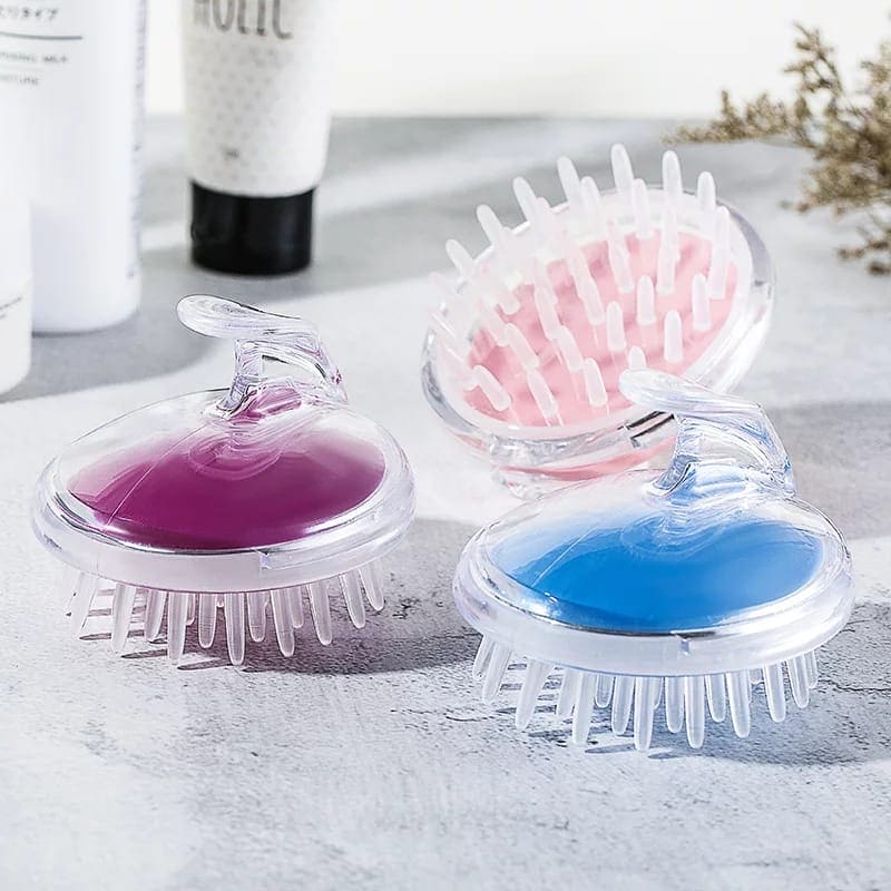 Hair Wash Brush Hair scalp Massage Brush Head Anti Dandruff