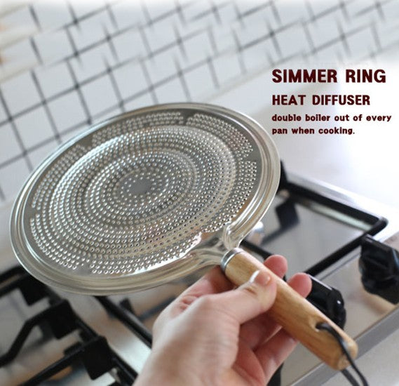 Simmer Ring With Wooden Handle 21cm