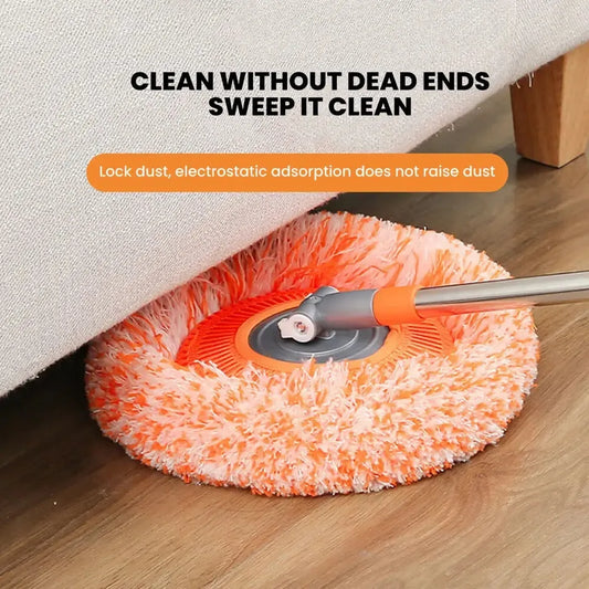 360° Rotating Multi-Functional Spin Mop with Extendable Stainless Steel Handle