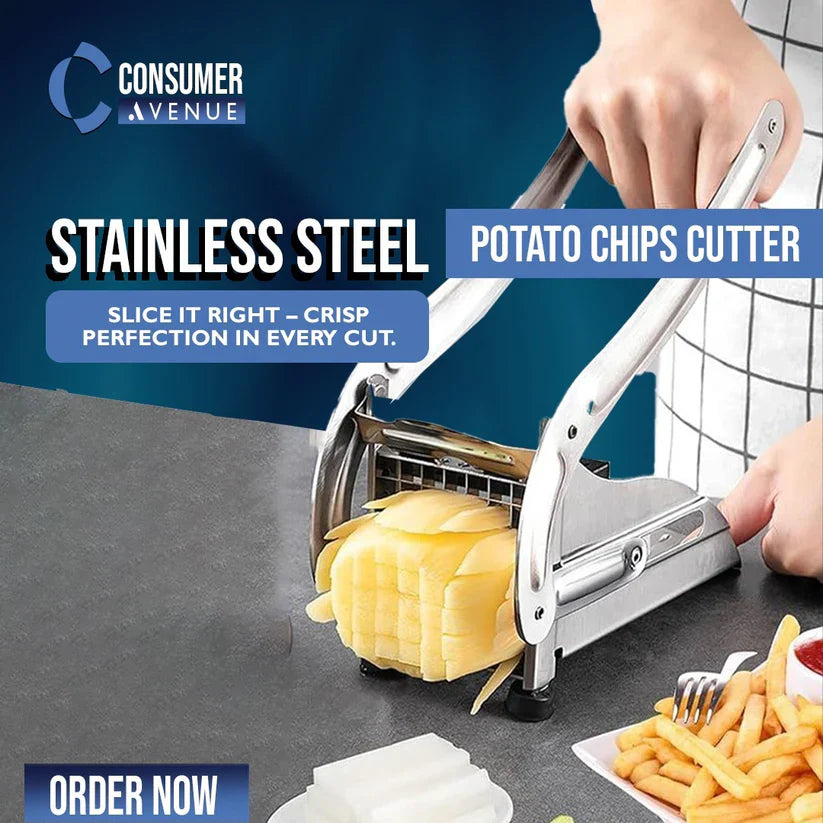 Premium Stainless Steel Potato Chips & Vegetable Slicer Cutter