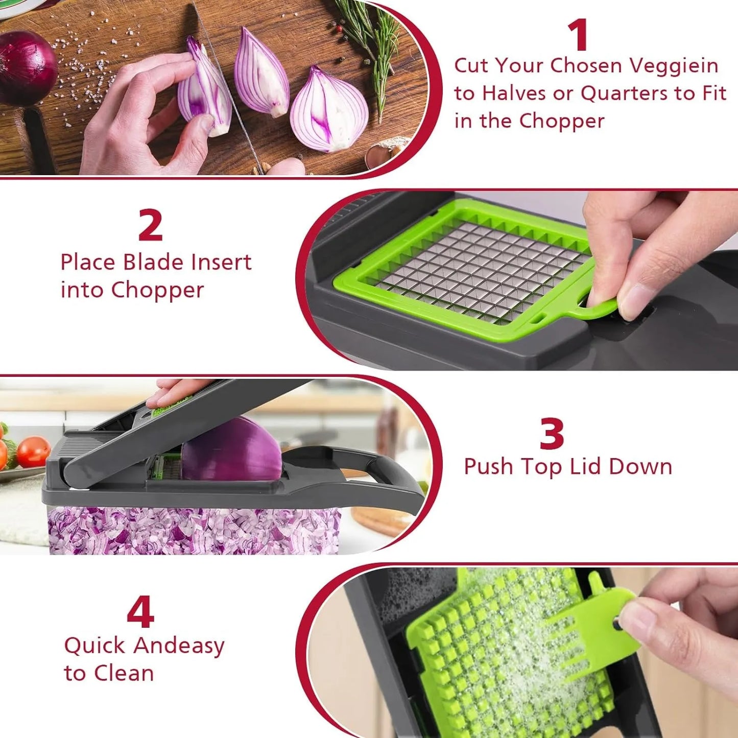 16-In-1 Multifunctional Vegetable Cutter & Slicer