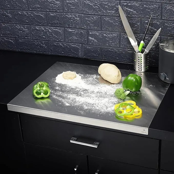 All-in-One Anti-Bacterial, Non-Slip, Stainless Steel Chopping Board