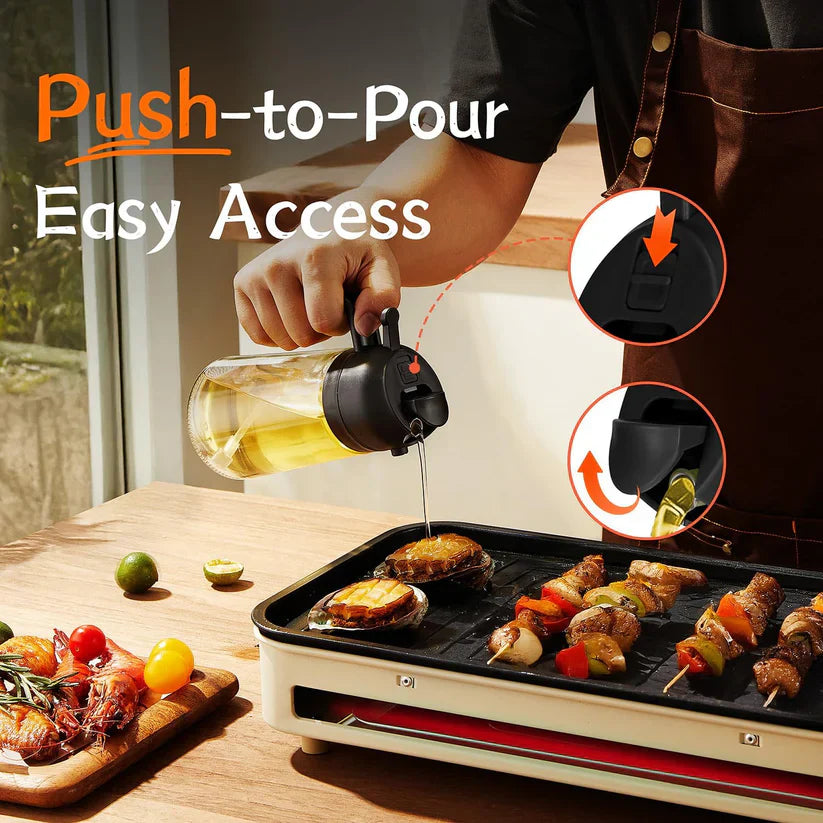 2 in 1 Oil Dispenser & Spray Jug - 470ML 5 stars