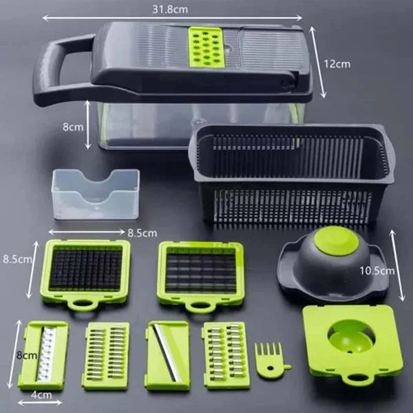 16-In-1 Multifunctional Vegetable Cutter & Slicer
