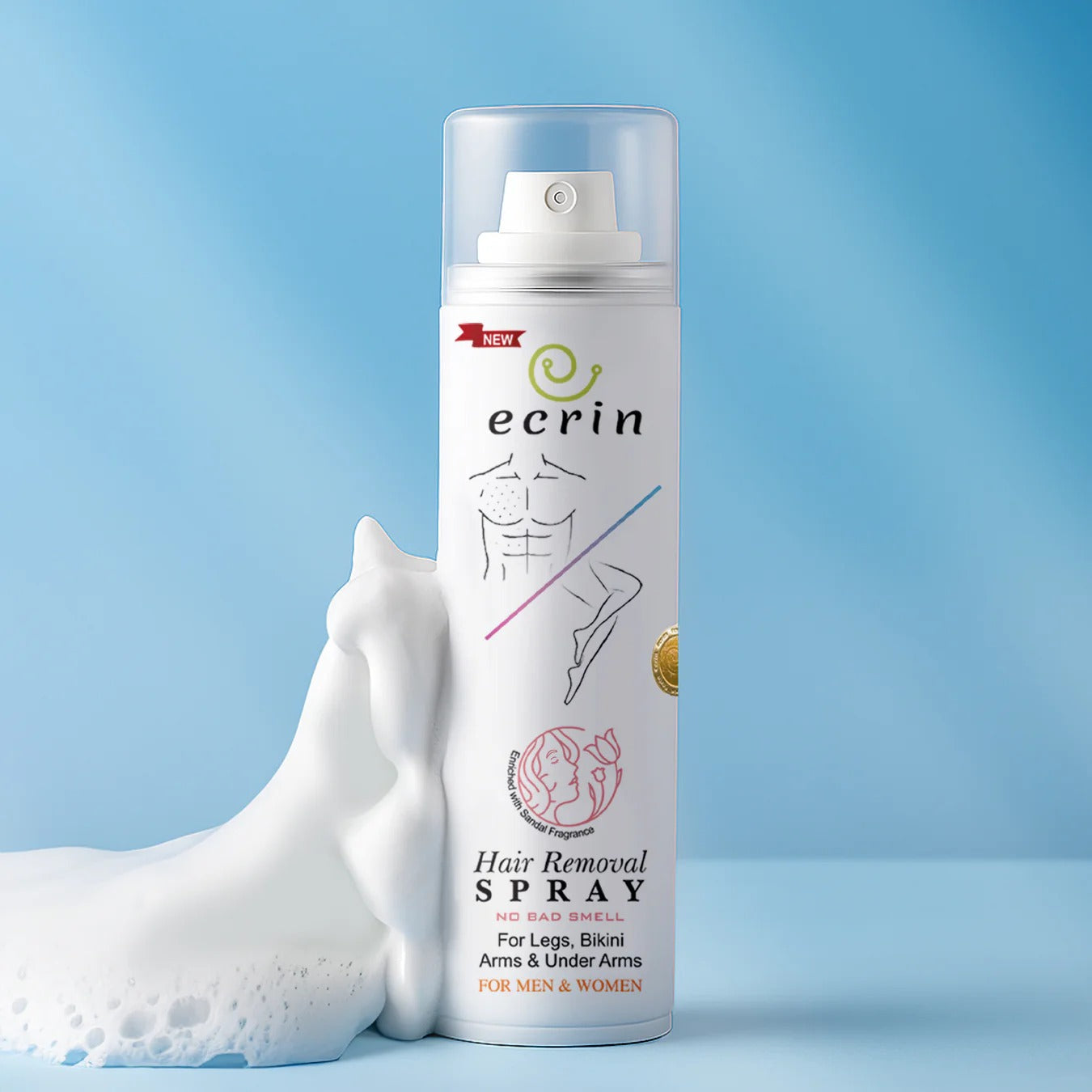 Ecrin Hair Removal Spray Advance Formula with Refreshing Fragrance (200ml)