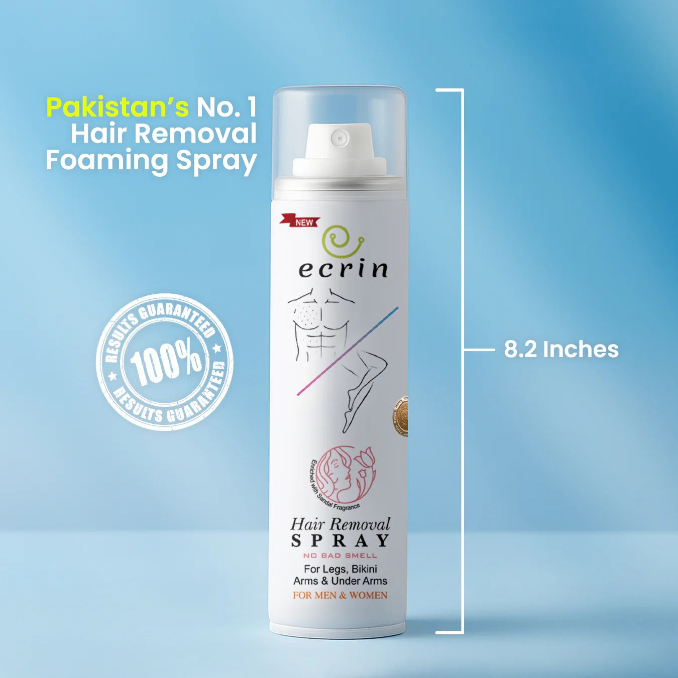 Ecrin Hair Removal Spray Advance Formula with Refreshing Fragrance (200ml)